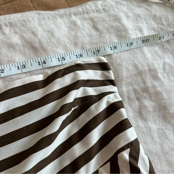 NWT Petal & Pup Brown and White Strapless Striped Maxi Dress - Picture 16 of 16